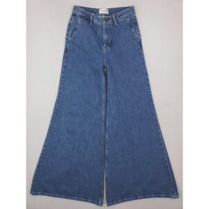 Frame Jeans Womens 23 Blue Extra Wide Leg Flare High Rise Relaxed Y2K Seraphina
